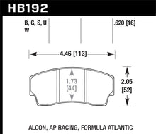Load image into Gallery viewer, Hawk AP Racing CP4567 / CP5040-10/11/12/13S4 / CP5100 / CP5108 / CP6760 DTC-60 Race Brake Pads Brake Pads - Racing Hawk Performance