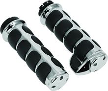 Load image into Gallery viewer, Kuryakyn Premium ISO Grips With Throttle Boss Dual Cable Chrome Misc Powersports Kuryakyn