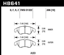 Load image into Gallery viewer, Hawk Performance 09-11 Audi A4/Quattro / 08-11 Quattro / 09-11 Q5 Front Ceramic Street Brake Pads Brake Pads - Performance Hawk Performance