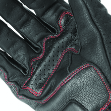 Load image into Gallery viewer, Speed and Strength Twist of Fate Leather Gloves Black/Red - Small Speed and Strength