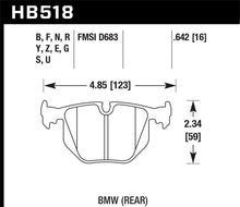 Load image into Gallery viewer, Hawk BMW 3/5/7Series/M3/M5/X3/X5/Z4/Z8 / Land Rover Range Rover DTC-60 Race Rear Brake Pads Brake Pads - Racing Hawk Performance