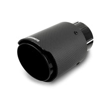 Load image into Gallery viewer, Mishimoto Carbon Fiber Muffler Tip 2.5in Inlet 3.5in Outlet Black Muffler Mishimoto