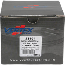 Load image into Gallery viewer, Vertex Piston 02-08 Yamaha YFM 660 F Grizzly 4x4 660cc Cast Replica Piston Kit Uncategorized Vertex Pistons