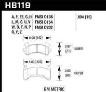Load image into Gallery viewer, Hawk Buick / Cadillac / Chevrolet / GMC / Isuzu / Oldsmobile / Pontiac Blue 9012 Race Brake Pads Brake Pads - Racing Hawk Performance