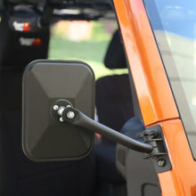 Load image into Gallery viewer, Rugged Ridge 97-18 Jeep Wrangler Textured Black Rectangluar Quick Release Mirror Rugged Ridge