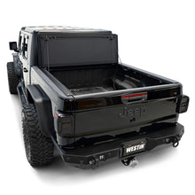Load image into Gallery viewer, Westin 20-22 Jeep Gladiator JT 4WD 5ft. Bed Hard Tri-Fold Tonneau Cover - Black Westin