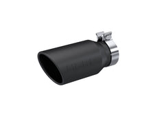Load image into Gallery viewer, MBRP Universal Tip 4.5in OD / 3.2in Inlet / 10in Length / Angled Cut Rolled End - Black MBRP