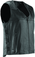 Load image into Gallery viewer, Kuryakyn Leather By River Road Plains Leather Vest Black - Small Vests Kuryakyn