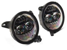 Load image into Gallery viewer, Raxiom 18-23 Jeep Wrangler JL Axial Series 9-In Angel Eye LED Headlights- Blk Housing (Clear Lens) Headlights Raxiom