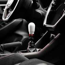 Load image into Gallery viewer, Cobb Subaru 6-Speed Tall Weighted COBB Shift Knob - White (Incl. Both Red + Blk Collars) Shift Knobs COBB