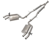 Load image into Gallery viewer, aFe Gemini XV 3in to Dual 2-1/2in 304 SS Cat-Back Exhaust w/ Cut-Out 18-21 Kia Stinger L4-2.0L (t) Catback aFe