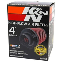 Load image into Gallery viewer, K&N Universal Air Filter (4in. Flange / 6in. Base OD / 4-5/8in. Top OD / 6in. Height)