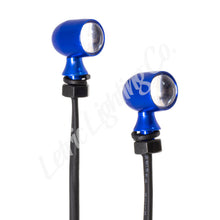 Load image into Gallery viewer, Letric Lighting 12mm Mini Red Running Light Red Turn Signal - Blue Anodized Light Accessories and Wiring Letric Lighting
