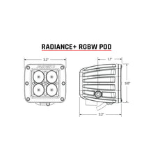 Load image into Gallery viewer, Rigid Industries Radiance+ Pod RGBW - Pair Light Bars & Cubes Rigid Industries