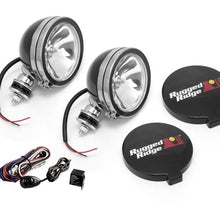 Load image into Gallery viewer, Rugged Ridge 6in Halogen Light Kit Black Steel Housings Rugged Ridge