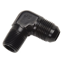 Load image into Gallery viewer, Russell Performance -6 AN to 1/8in NPT 90 Degree Flare to Pipe Adapter (Black) Russell