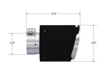 Load image into Gallery viewer, MBRP Universal Carbon Fiber Tip 2.5in ID / 4.5in OD Out / 6.5in Length Angle Cut Dual Wall MBRP