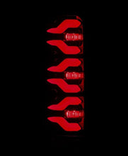Load image into Gallery viewer, AlphaRex 87-96 Ford Bronco/F-150 Luxx-Series LED Tail Lights - Black Red AlphaRex