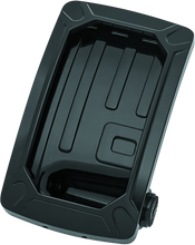 Load image into Gallery viewer, Kuryakyn Nova Curved Vertical Mount Side License Plate Holder Gloss Black Misc Powersports Kuryakyn