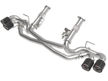 Load image into Gallery viewer, aFe MACH Force-Xp 3in to 2-1/2in 304SS Cat-Back (No Muff.) 2020 Chevy Corvette 6.2L - Carbon Tip Catback aFe