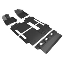 Load image into Gallery viewer, 3D MAXpider 21-24 Toyota Sienna 8-Seat Kagu 1st, 2nd, & 3rd Row Floormats - Black 3D MAXpider
