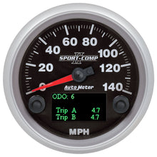 Load image into Gallery viewer, Autometer Sport-Comp II 3-3/8in 140MPH SPN 84 Speedometer | 880828
