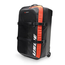 Load image into Gallery viewer, USWE Buddy Athlete Gear Trolley Bag 100L - Black/Red USWE