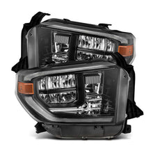 Load image into Gallery viewer, AlphaRex 14-21 Toyota Tundra MK II LUXX Series Crystal Headlights Alpha Black | 880830