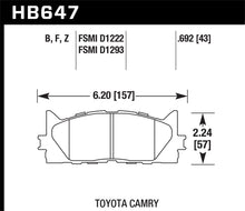 Load image into Gallery viewer, Hawk 2013-2014 Lexus ES300h HPS 5.0 Front Brake Pads Brake Pads - Performance Hawk Performance