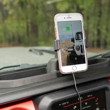 Load image into Gallery viewer, Rugged Ridge Dash Multi-Mount Charging Phone Kit 18-20 Jeep Wrangler JL/JT Rugged Ridge