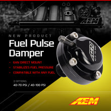 Load image into Gallery viewer, AEM AN6 ORB 40-70psi Fuel Pulse Damper AEM