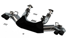 Load image into Gallery viewer, Borla 2020 Chevrolet Corvette C8 6.2 ATAK 3in Exhaust System Dual Round Rolled A/C Black Chrome Tips Catback Borla