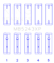 Load image into Gallery viewer, King Engine Bearings Nissan Sr20DE (Size +.026mm) Main Bearing Set King Engine Bearings