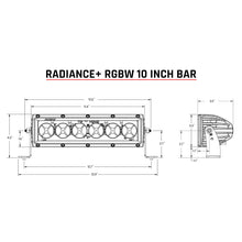 Load image into Gallery viewer, Rigid Industries Radiance+ 10in. RGBW Light Bar Light Bars & Cubes Rigid Industries