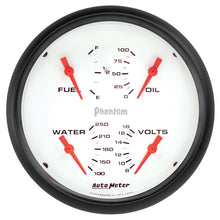 Load image into Gallery viewer, Autometer Phantom Quad 5in. Gauge 240OHm (E) - 33Ohm (F) Electric | 5820