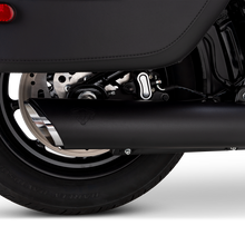 Load image into Gallery viewer, Vance & Hines 2025+ HD Softail Twin Slash 4in Round Black Slip-On Exhaust