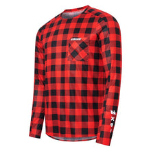 Load image into Gallery viewer, USWE Shirts USWE Flannel Long Sleeve Lightweight Off-Road Jersey Flame Red - 2XL