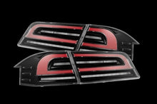 Load image into Gallery viewer, AlphaRex 12-21 Tesla Model S LUXX-Series LED Tail Lights - Black/Red AlphaRex