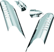 Load image into Gallery viewer, Kuryakyn Lower Leg Deflector Shields 00-13 Touring Chrome Misc Powersports Kuryakyn