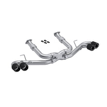 Load image into Gallery viewer, MBRP Exhaust S70423CF 3in. Cat-Back.Valve Delete.Quad Split Rear Exit.T304.CF Tips Exhaust System Kit MBRP Exhaust