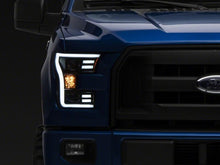 Load image into Gallery viewer, Raxiom 15-17 Ford F-150 G3 Projector Headlights w/ LED Accent- Blk Housing (Clear Lens) Headlights Raxiom