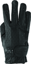 Load image into Gallery viewer, Kuryakyn Leather By River Road Tucson Leather Perforated Gloves Black Womens - Small Gloves Kuryakyn