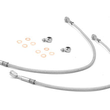 Load image into Gallery viewer, Rugged Ridge Front Brake Hoses Stainless 97-06 Jeep Wrangler TJ Rugged Ridge
