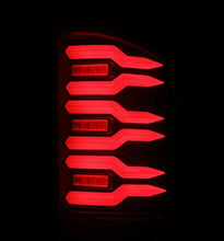 Load image into Gallery viewer, AlphaRex 07-14 Chevrolet Silverado 1500/2500HD/3500HD Luxx-Series LED Tail Lights Blk w/Smoked Lens AlphaRex