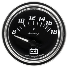 Load image into Gallery viewer, Equus Gauge Set Equus Gauge Set, 3-3/8" Mech Speedo, 2" OILP/WTEMP/FUEL/VOLT, Blk, Chrm, 7000 Series E7500