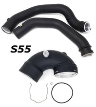 Load image into Gallery viewer, BMS M3/M4 S55 Aluminum Replacement Upgraded Charge Pipes CP Burger Motorsports, Inc. BMS Hot Side Pipes & Cold Side J Pipe COMBO ($399.00)