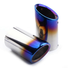 Load image into Gallery viewer, 2006-2013 BMW E90 E91 323 325 328 330 Slip-On N51/N52 Exhaust Tips - Burned Blue (Pair) Tips Burger Motorsports, Inc. Default Title