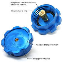 Load image into Gallery viewer, BMS Billet Water/Methanol Injection (WMI) Tank Cap with Safety Check Valve WMI Burger Motorsports, Inc.