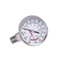 Load image into Gallery viewer, Kleinn Stem Mount Analog Chrome-Plated Air Gauge/ 0-250 PSI - 1/4In M NPT Inlet Horn Accessories Kleinn Air Horns