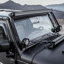 Load image into Gallery viewer, Westin/Snyper 07-17 Jeep Wrangler Snyper Overhead Light Hoop - Textured Black Westin